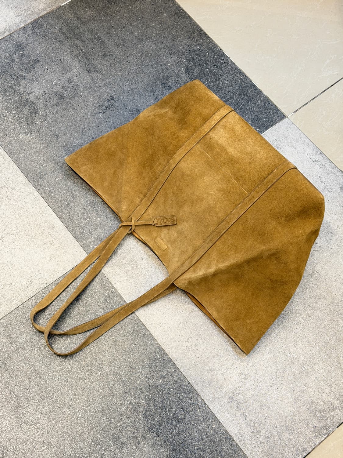 Suede Shopper Bag_Camel 상품이미지4