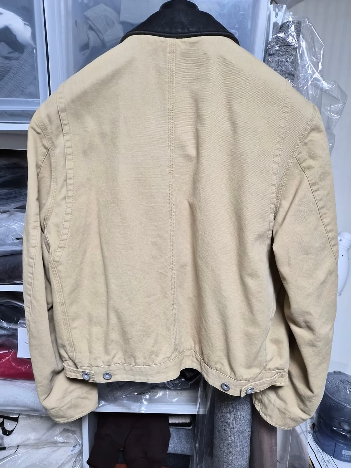 토니웩 레더카라 워크자켓L 베이지 상품이미지7