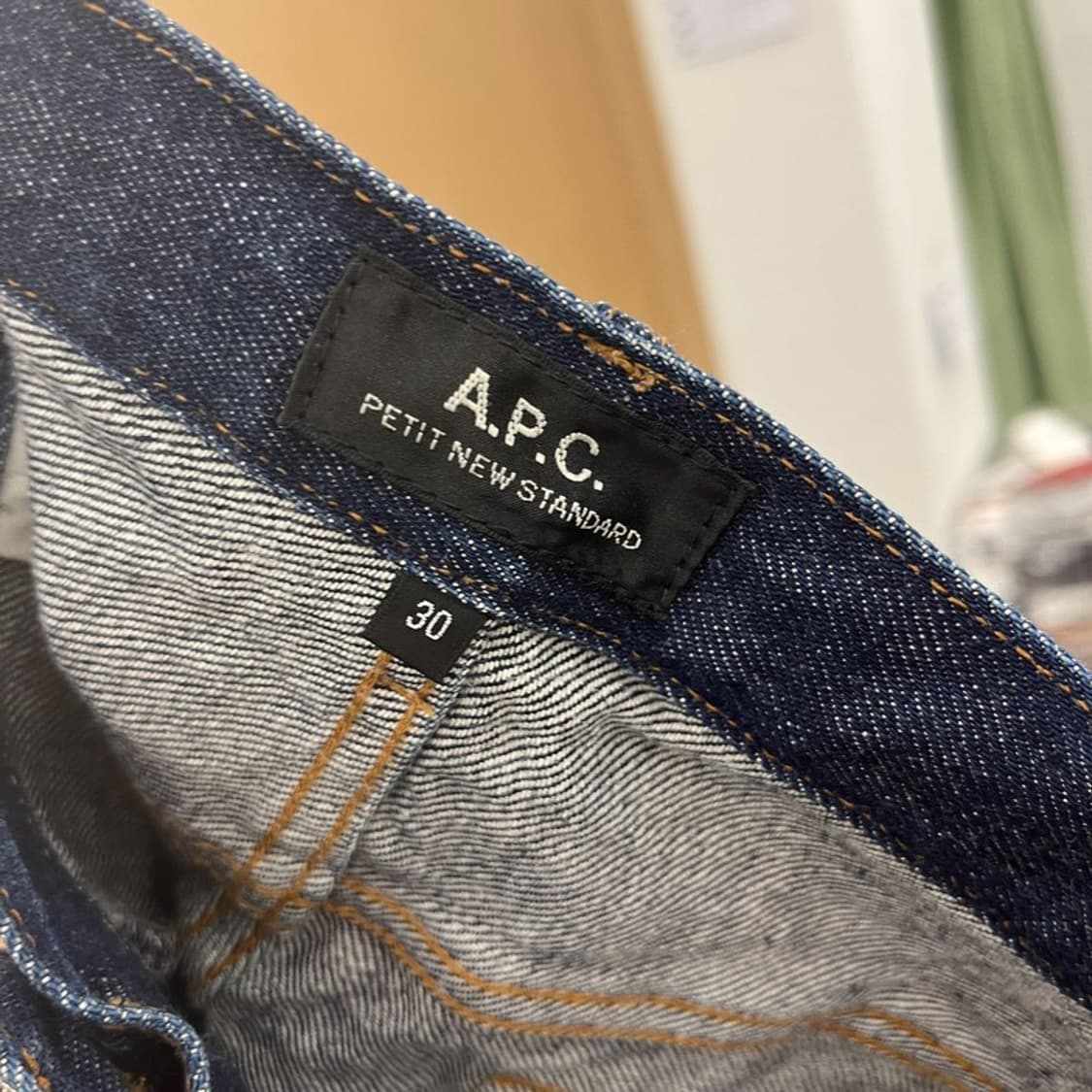 아페쎄 A.P.C 쁘띠 뉴 스탠다드 셀비지 청바지 30인치 C05872 상품이미지5