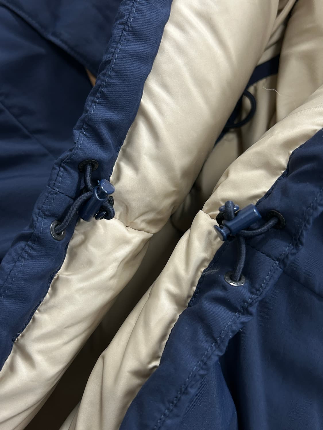 노스페이스 화이트라벨 구스다운 베이지 패딩 M  상품이미지6