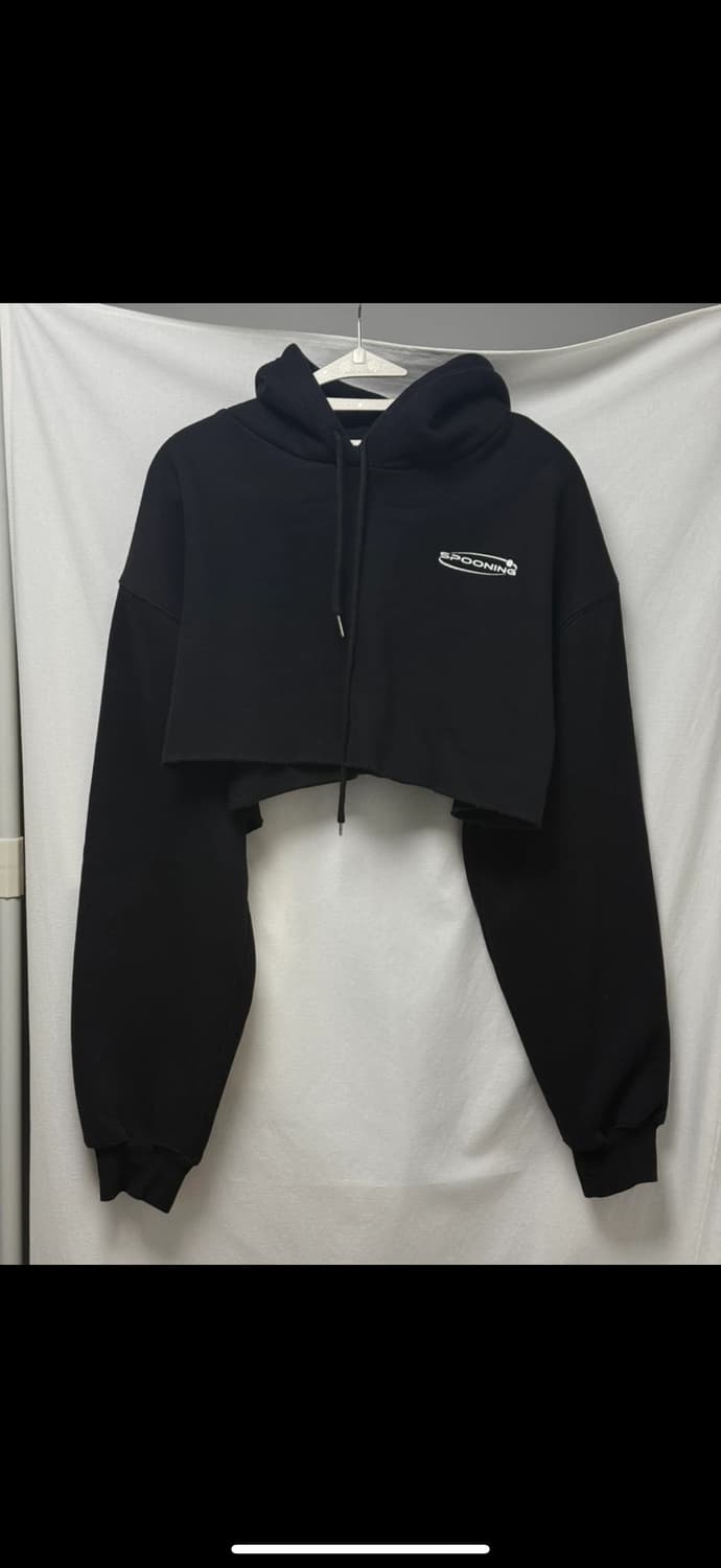 글로니 구스푸닝 크롭 후드티 상품이미지3