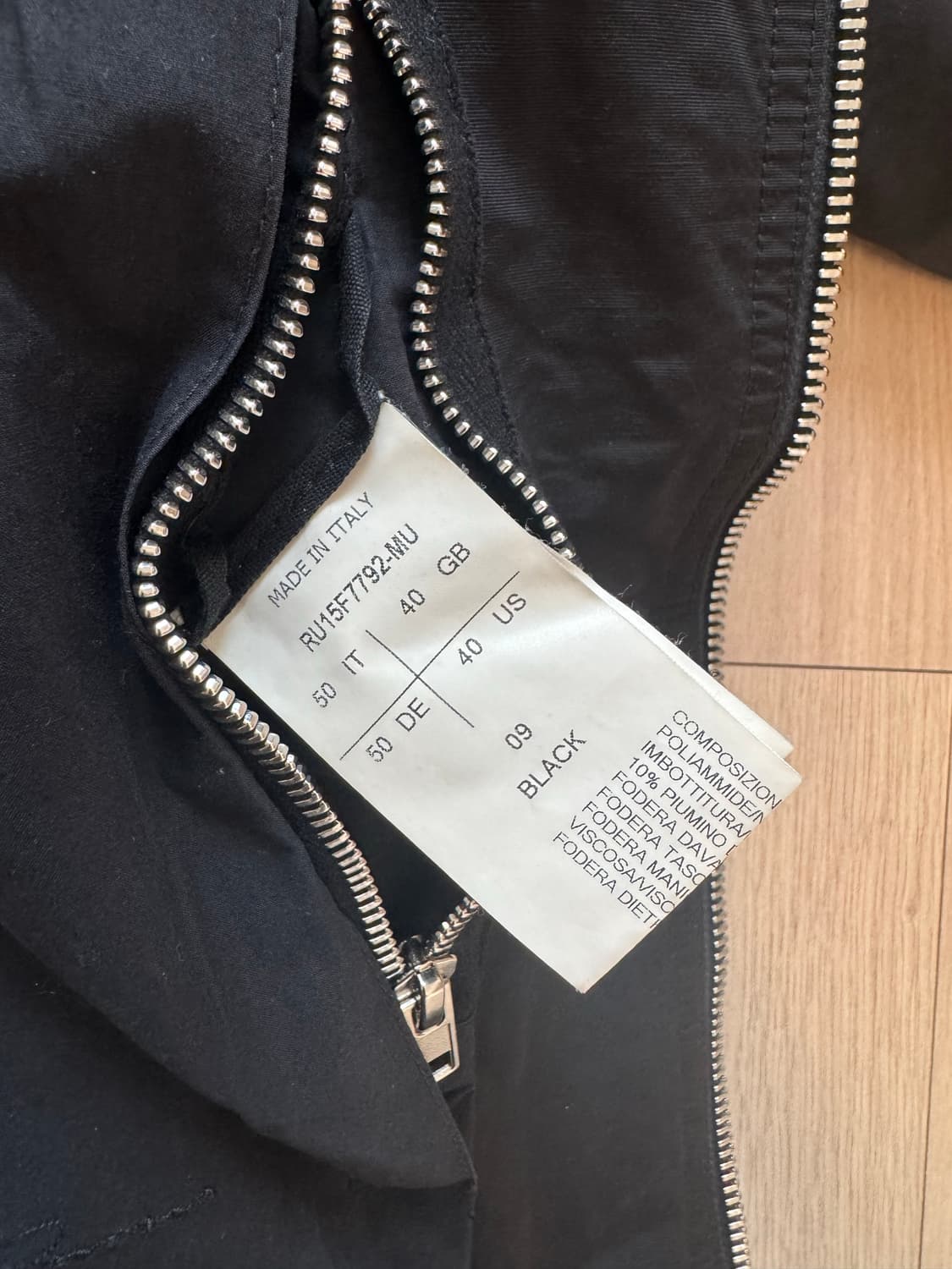 (50)릭오웬스 몰리노 사선패딩 상품이미지4