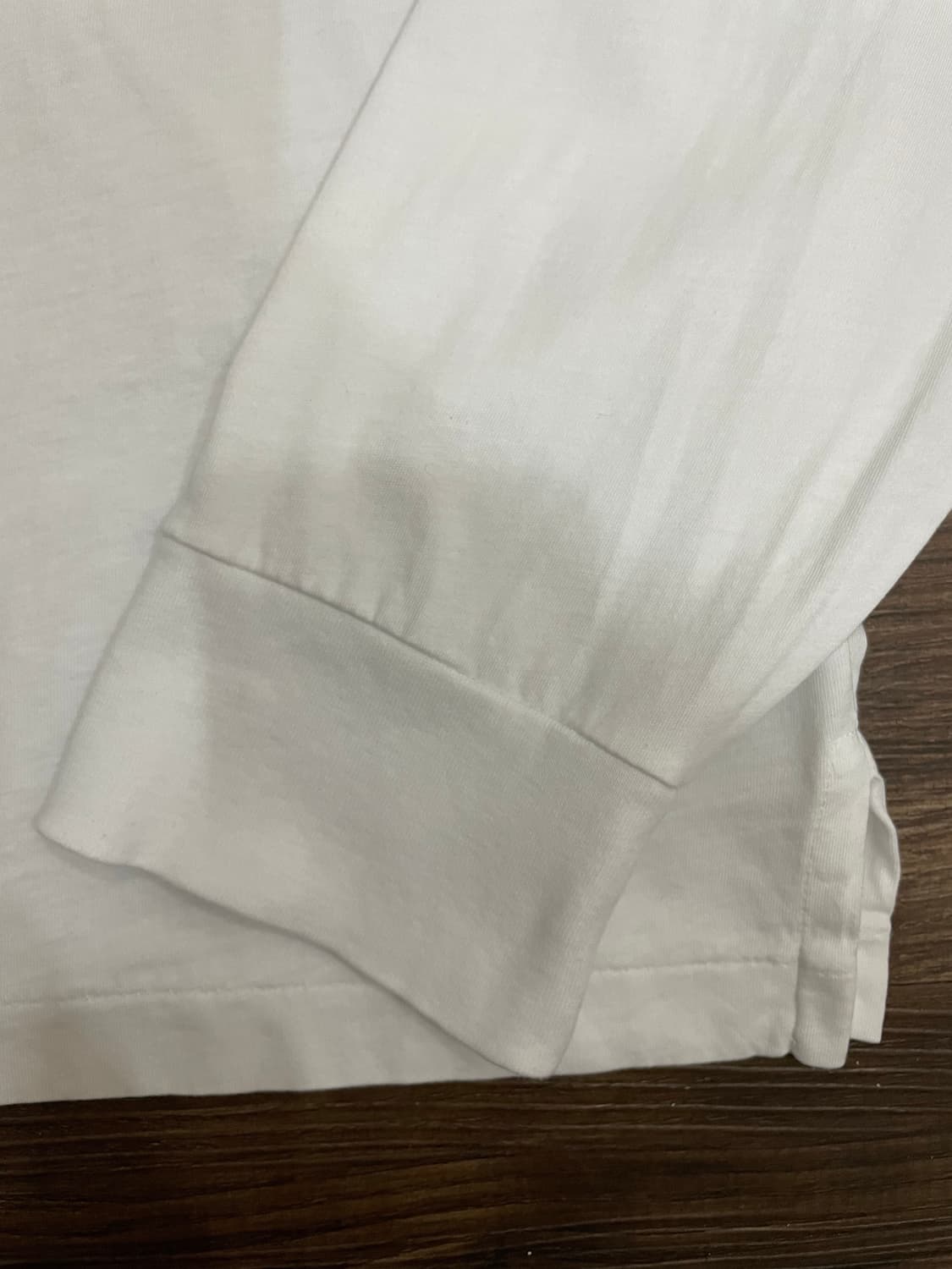 폴로 랄프로렌 화이트 코튼 헨리넥 긴팔 티셔츠 상품이미지4