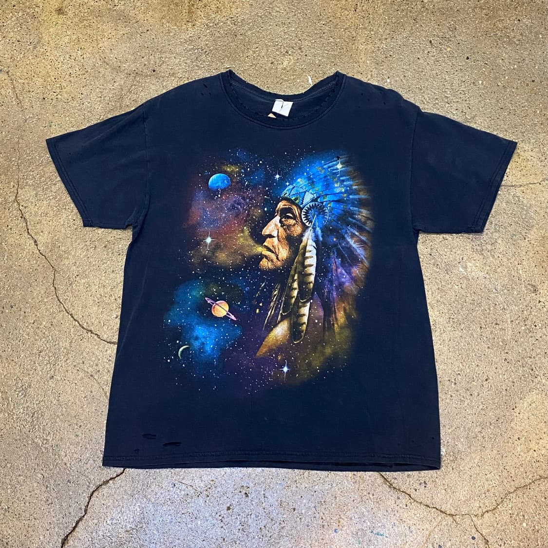 미국 빈티지 스페이스 인디언 포인트 반팔티 락티셔츠 상품이미지1