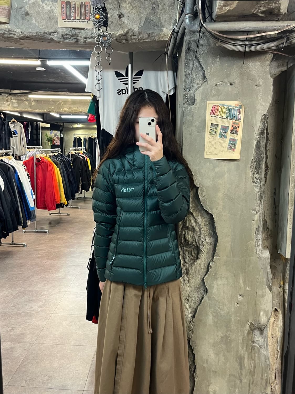 랩 일렉트론 프로 다운 자켓 그린 XS #csz2055 상품이미지2