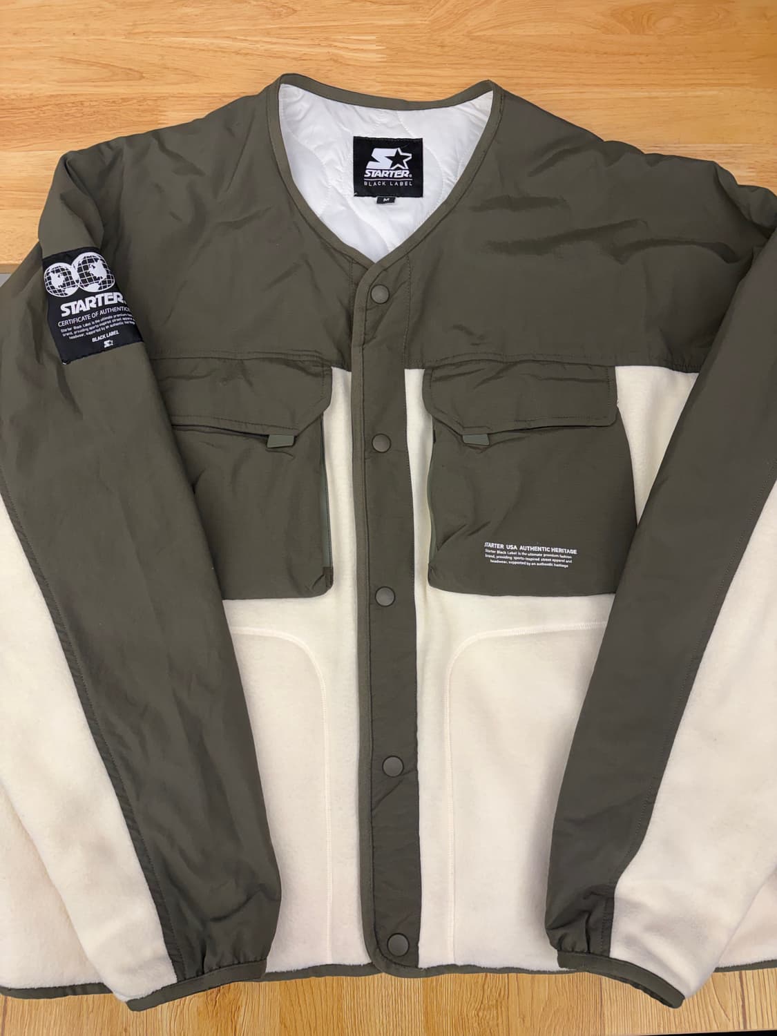 [M]스타터 플리스 자켓 카키 상품이미지1