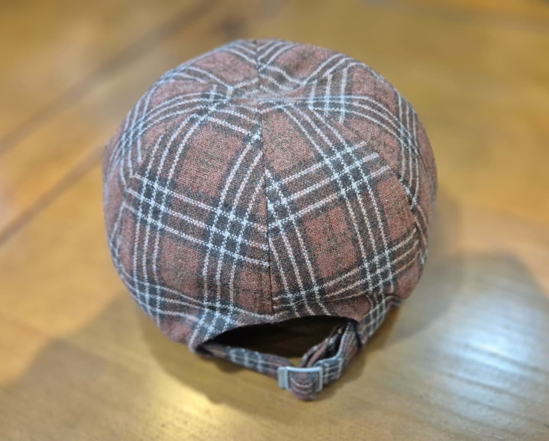 브라운 체크 헌팅캡 상품이미지4