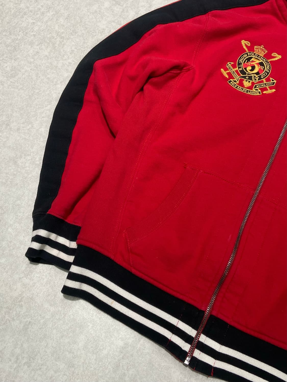 폴로 랄프로렌 빅포니 레드 후드집업 상품이미지3