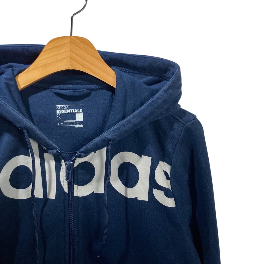 아디다스 에센셜 네이비 후드집업 상품이미지3
