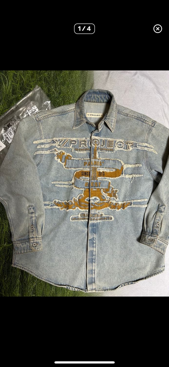 와이프로젝트 파리스데님셔츠 M 상품이미지1