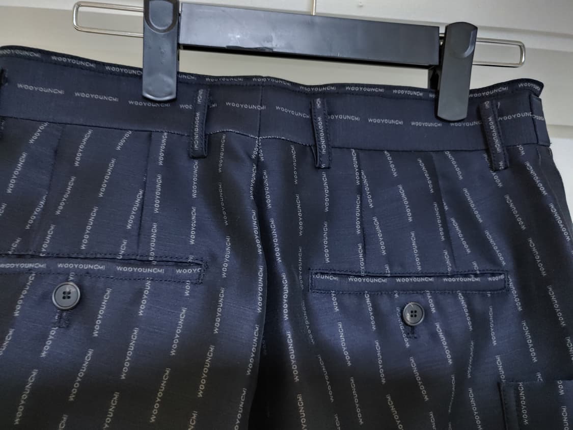 우영미 컬렉션 로고 턴업 포켓 팬츠 팝니다 상품이미지7