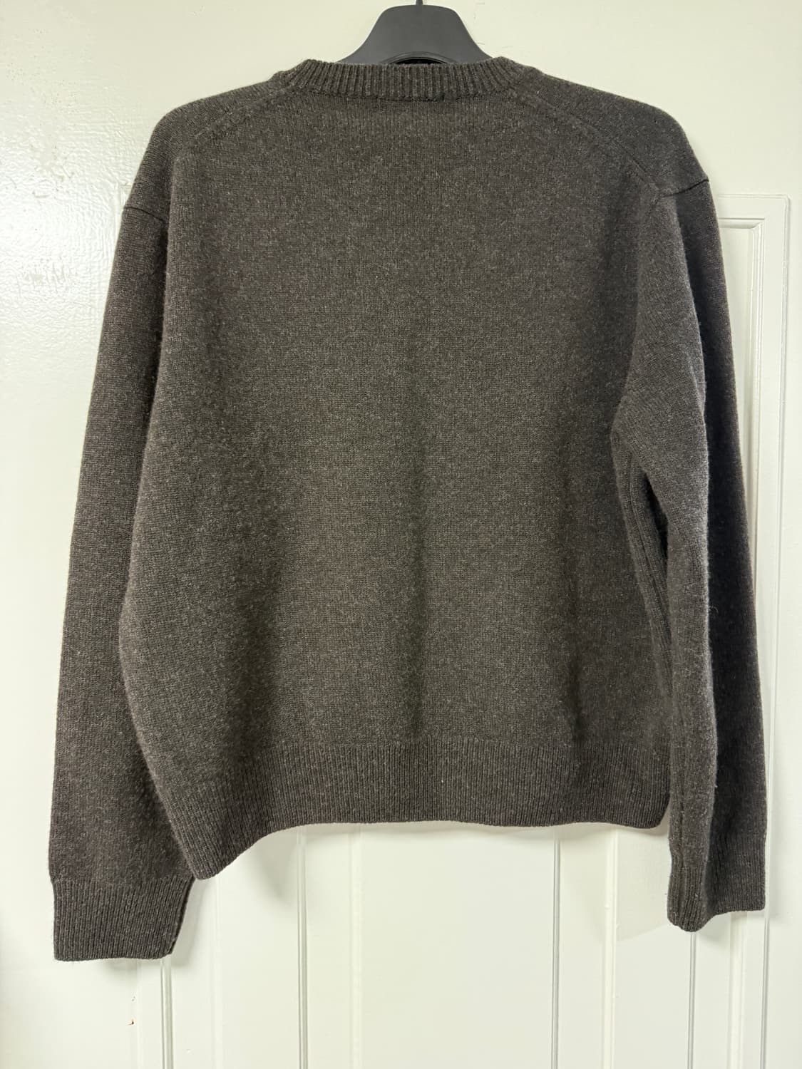 쿠어 울 브이넥 스웨터 멜란지브라운 상품이미지3