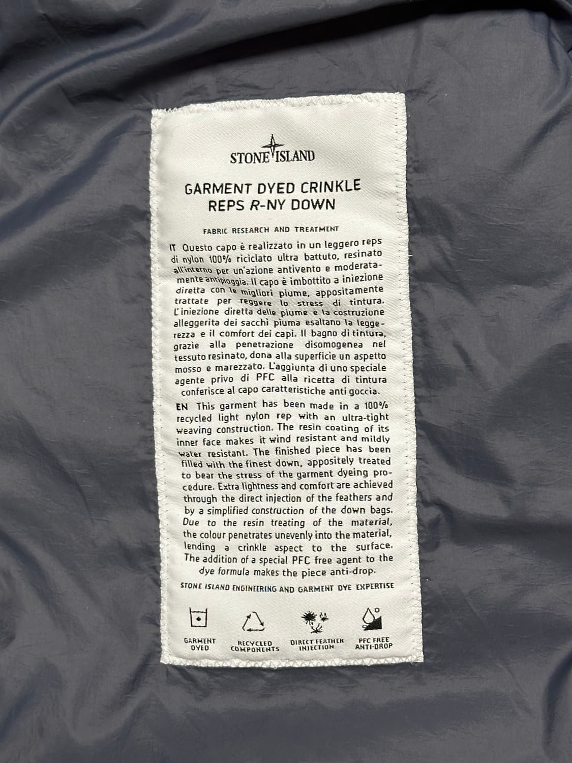 스톤아일랜드 크링클랩스 패딩 23fw XXL(105-110) 상품이미지2