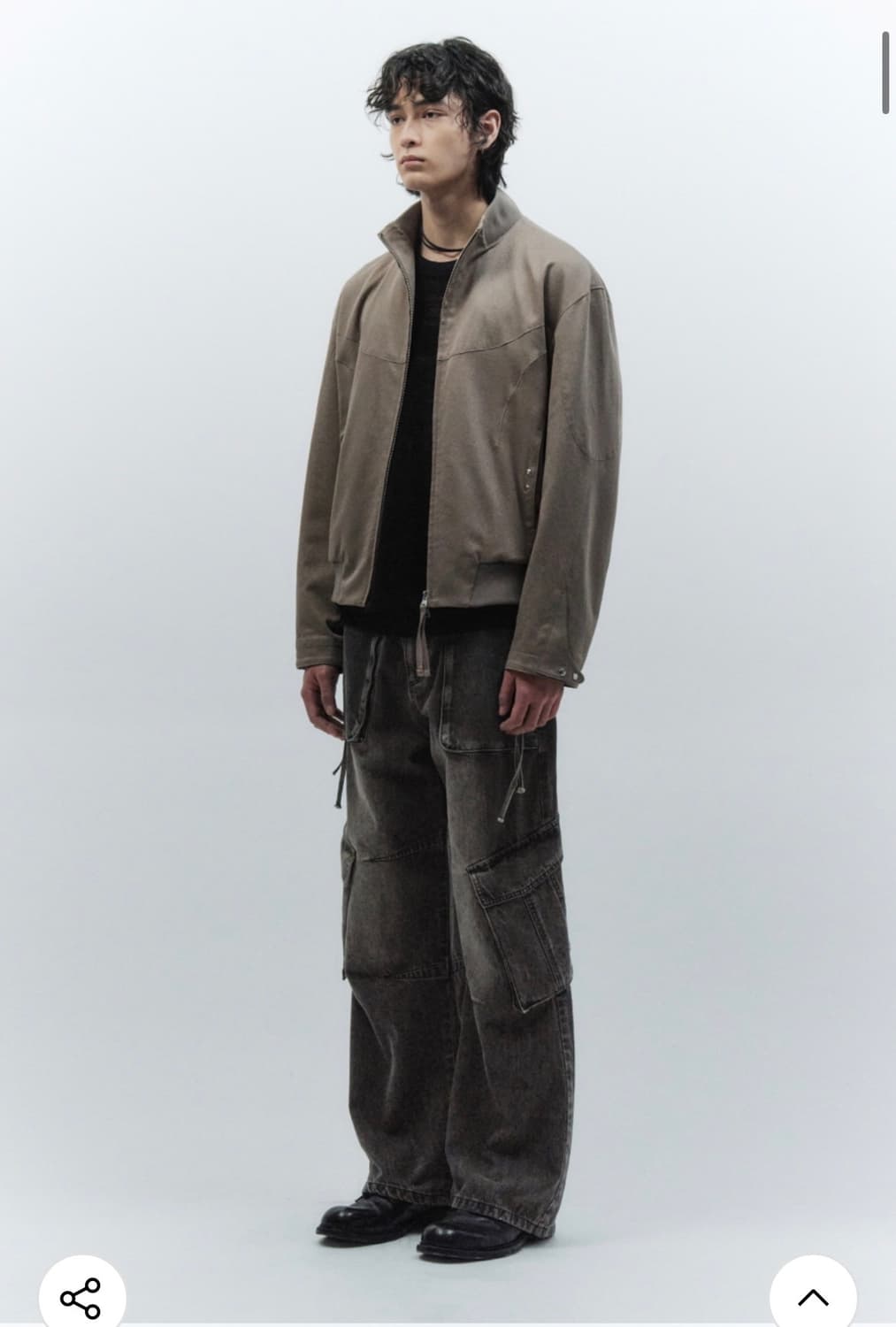 (M) 인사일런스 오브젝트 카고 데님 팬츠 BLACK 판매 상품이미지7