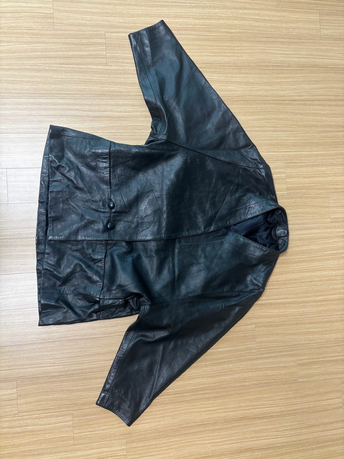 카라리스 투버튼 레더자켓 상품이미지2