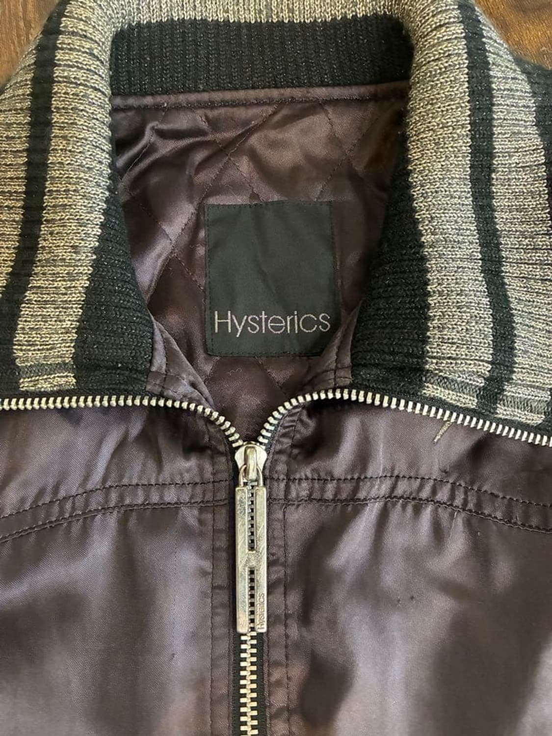 히스테릭 글래머 번개 자수 새틴 블루종 상품이미지4