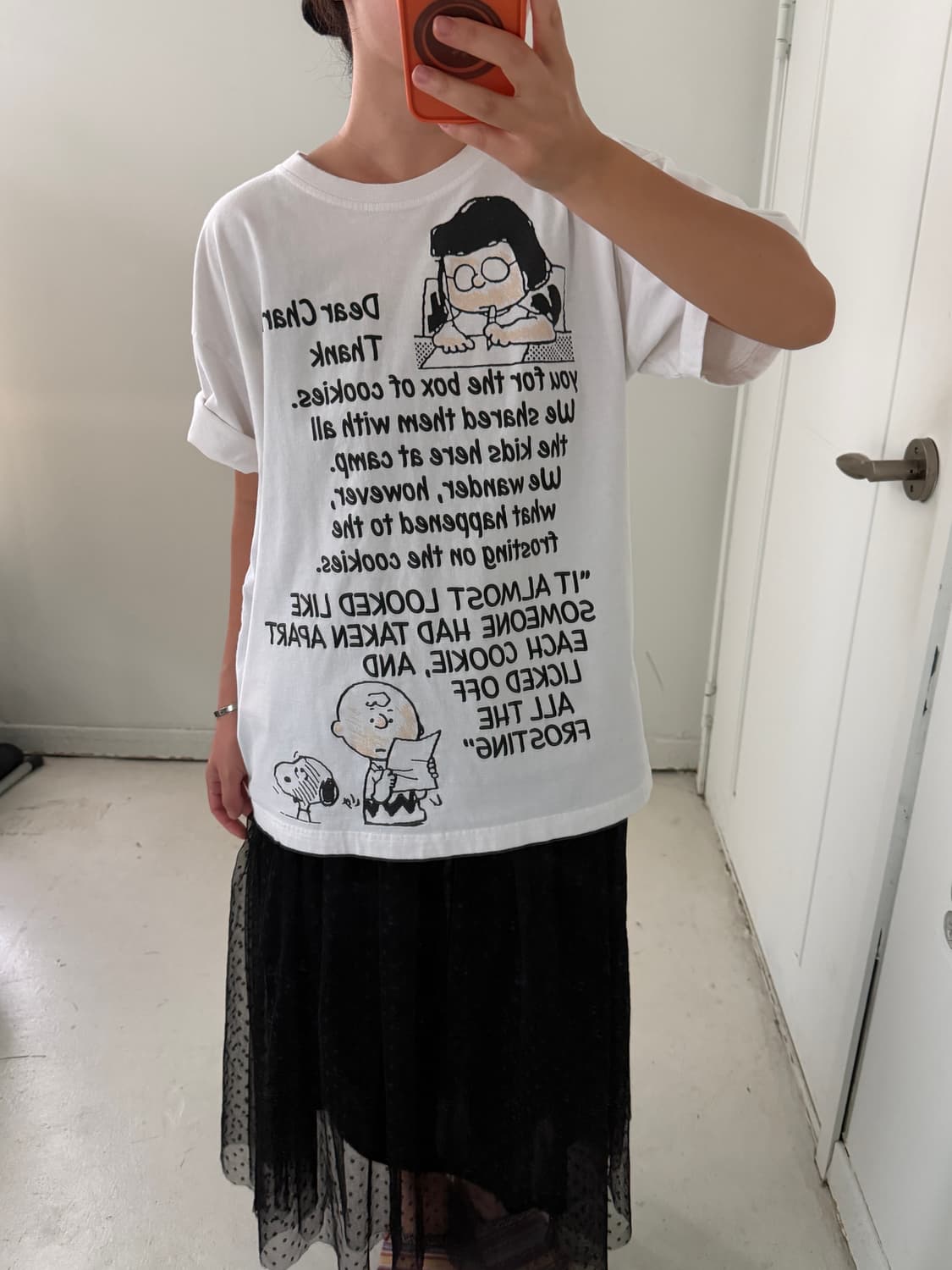 일본빈티지 찰리브라운 스누피 반팔티 상품이미지4