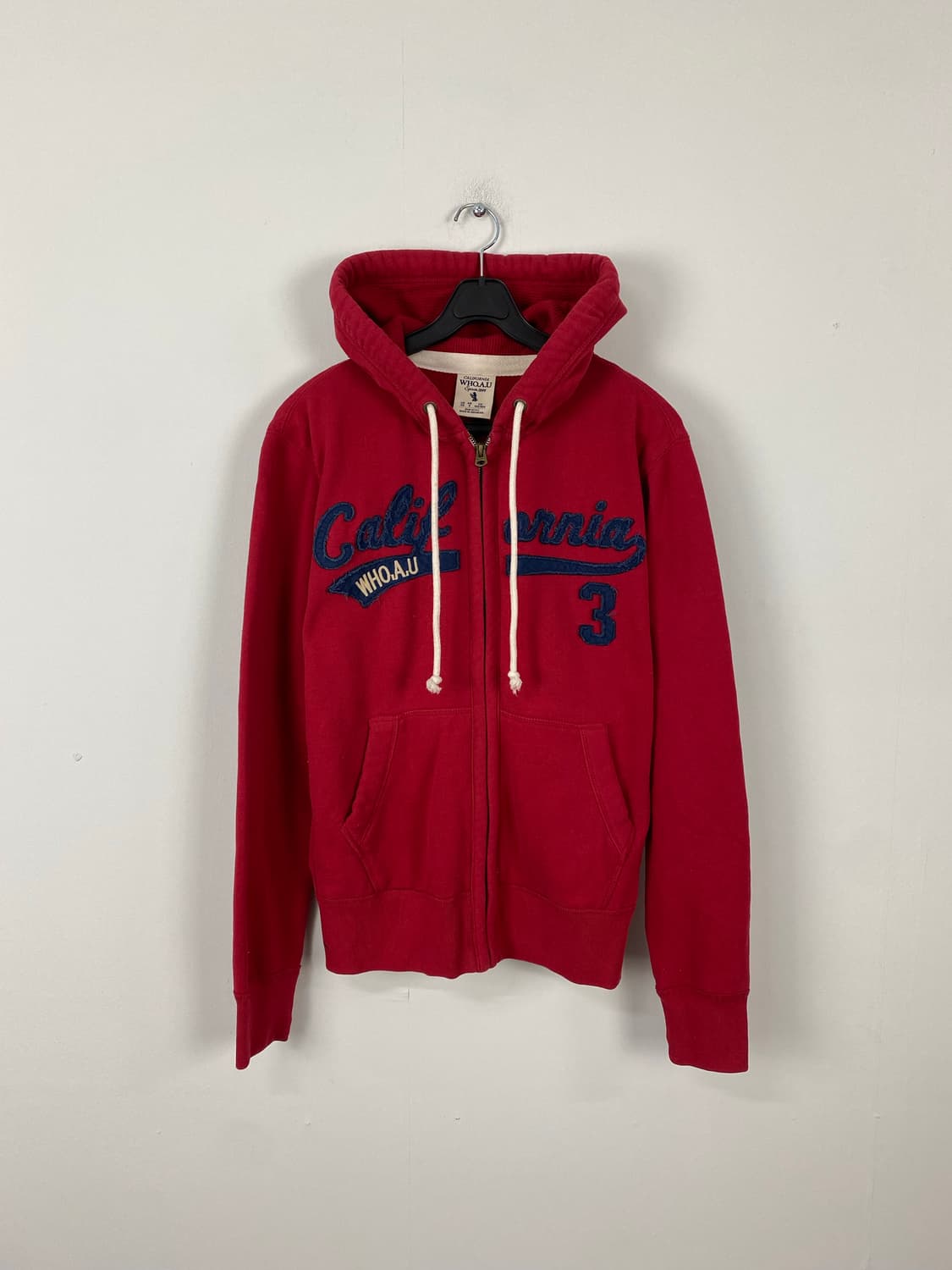 후아유 WhoAU 레드 후드집업 S <650> 상품이미지1