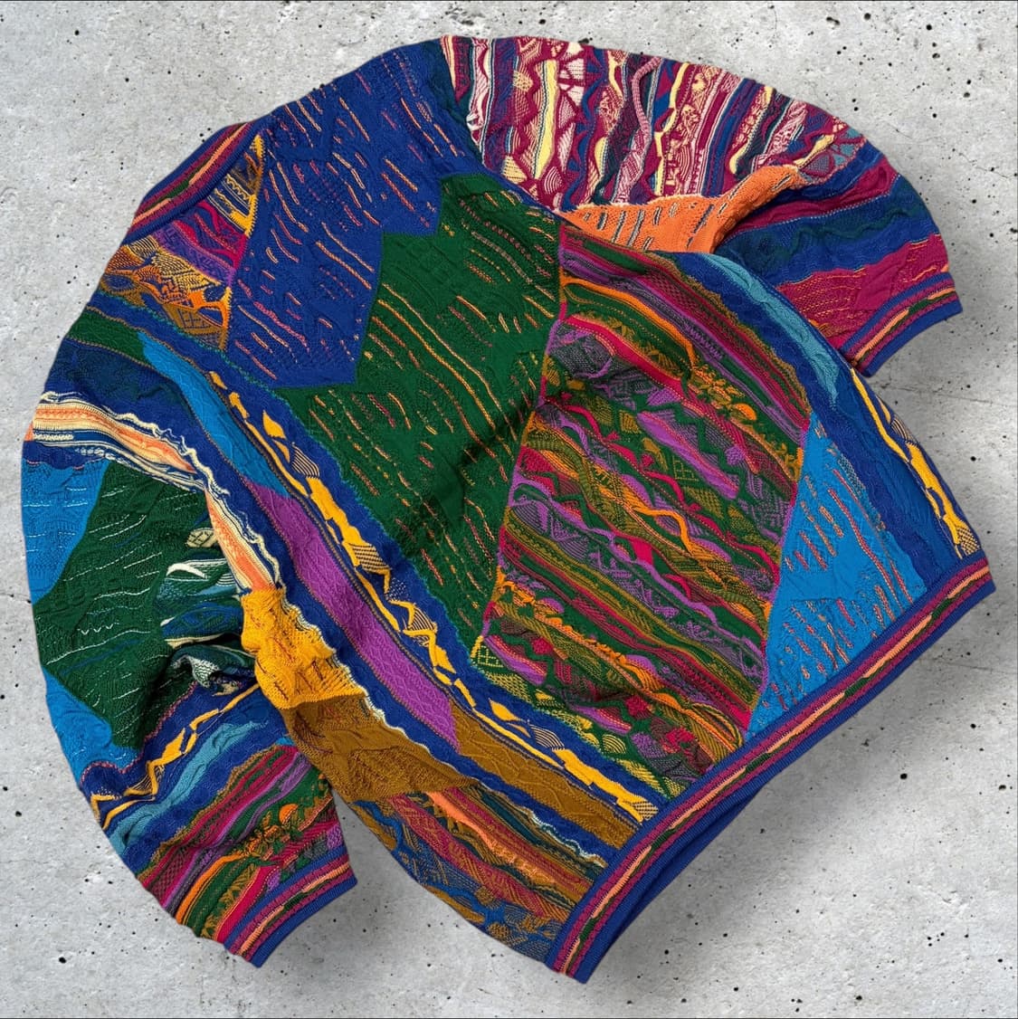 [M] COOGI 쿠지 빈티지 컬러풀 니트 가디건 B581 상품이미지2