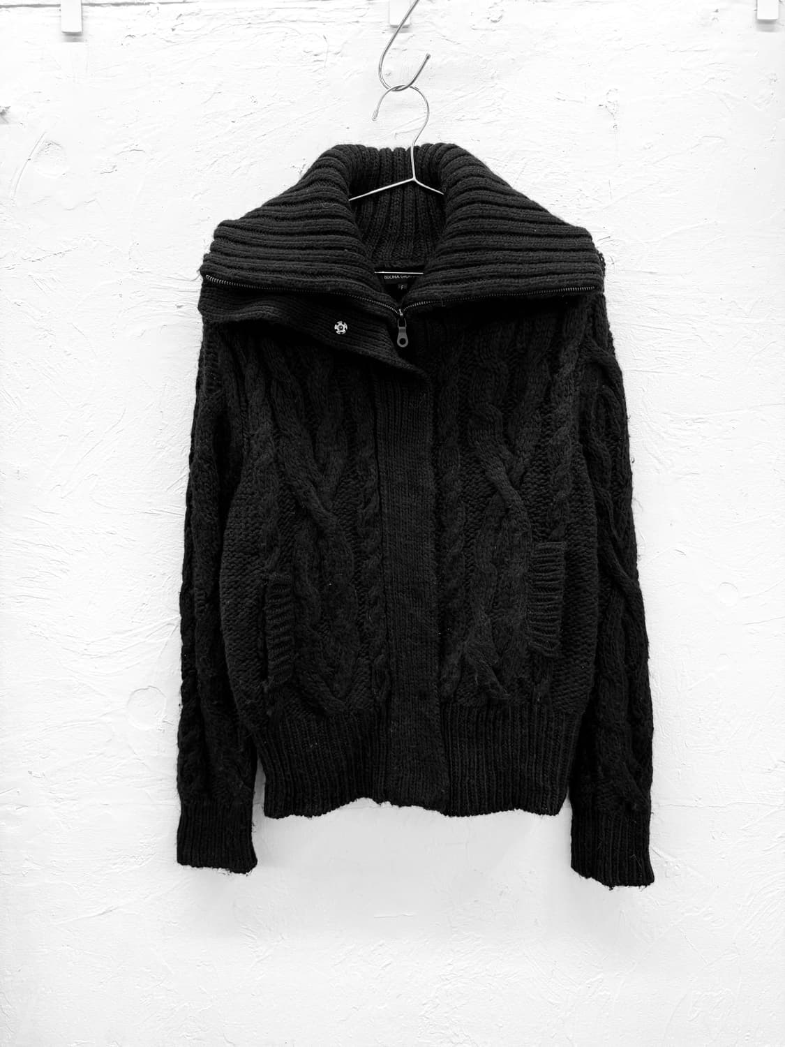 buona giornata 하이넥 니트집업 상품이미지1