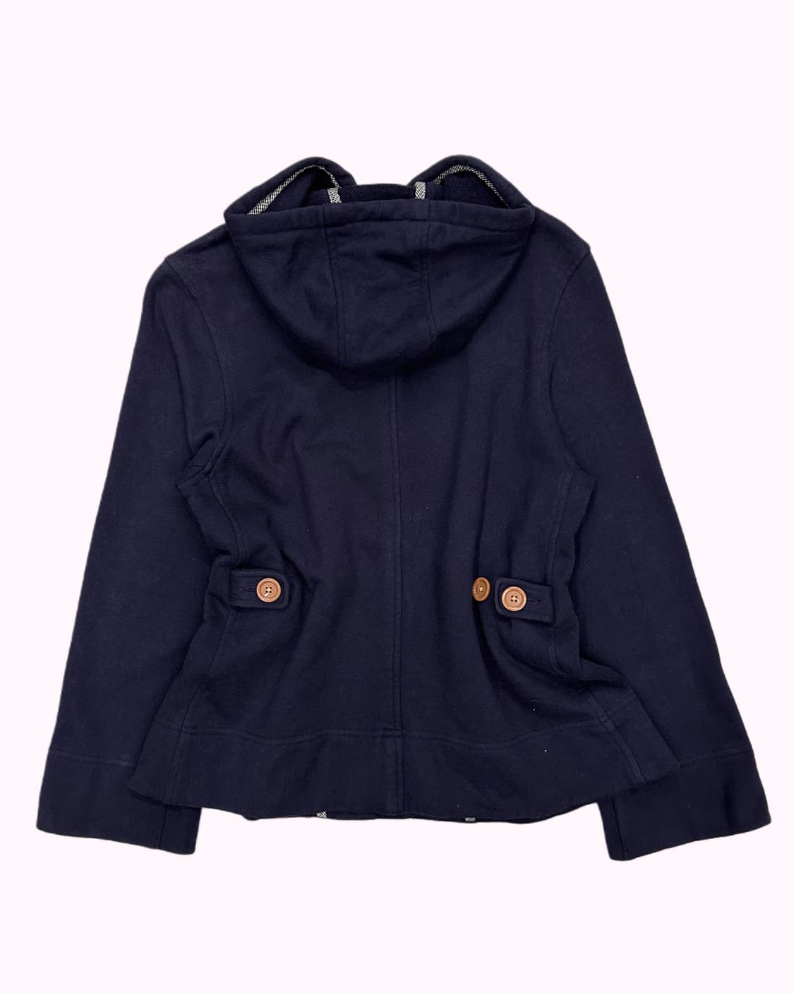 navy button sweat hood jacket 상품이미지5