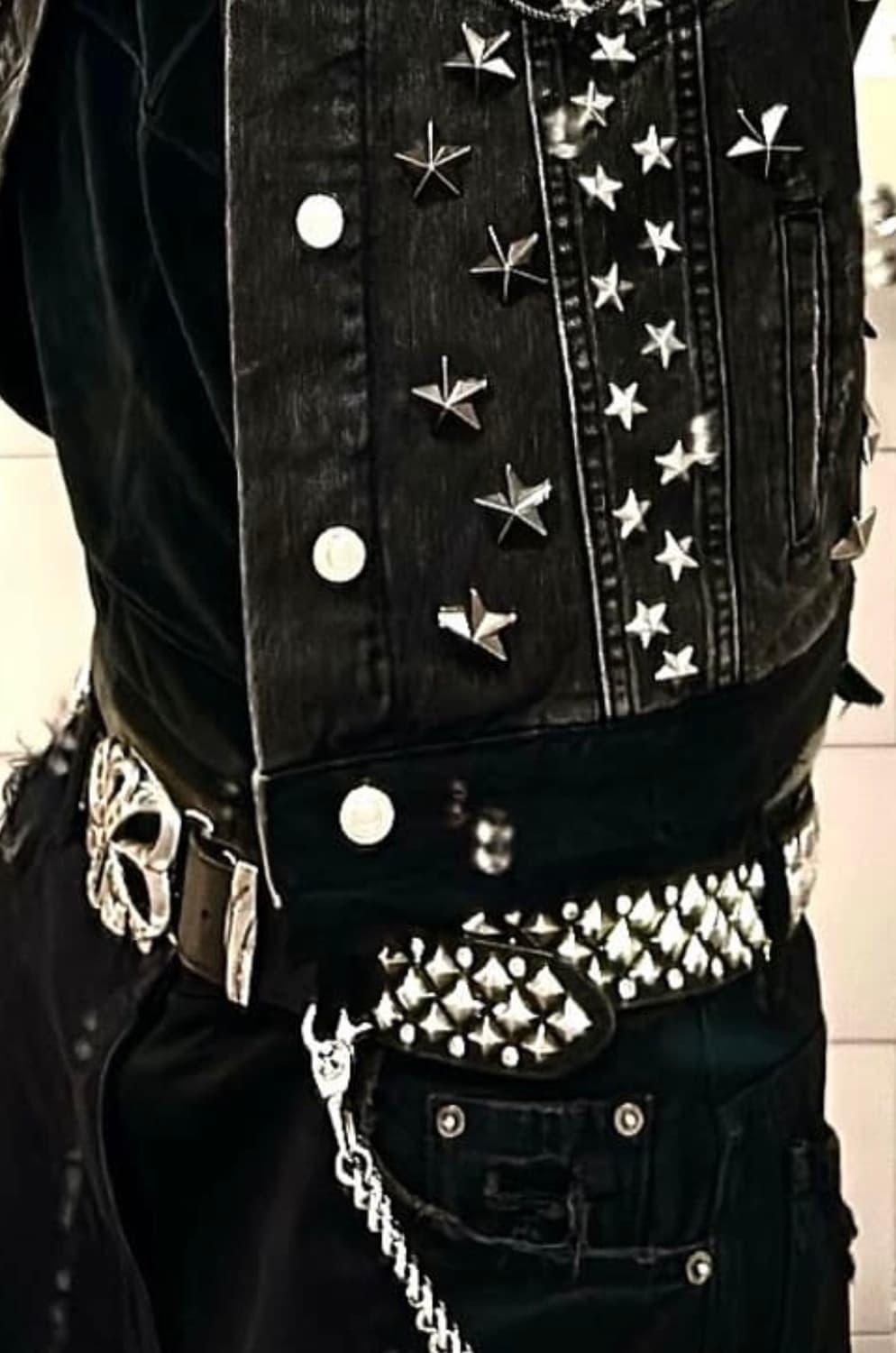 Retro punk cowhide Belt 상품이미지4