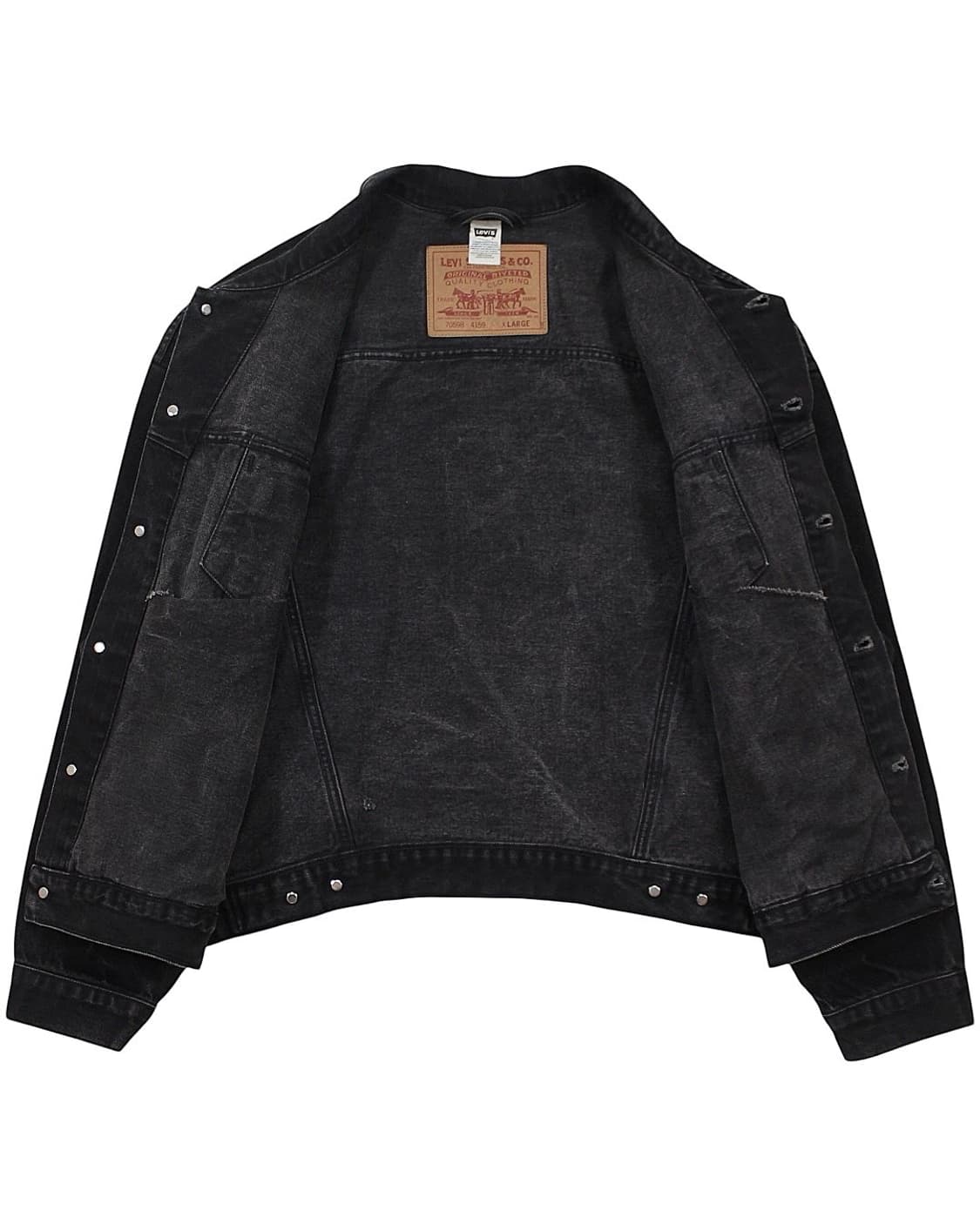 1990s 리바이스 70598-4159 블랙 데님 자켓 빈티지 상품이미지3