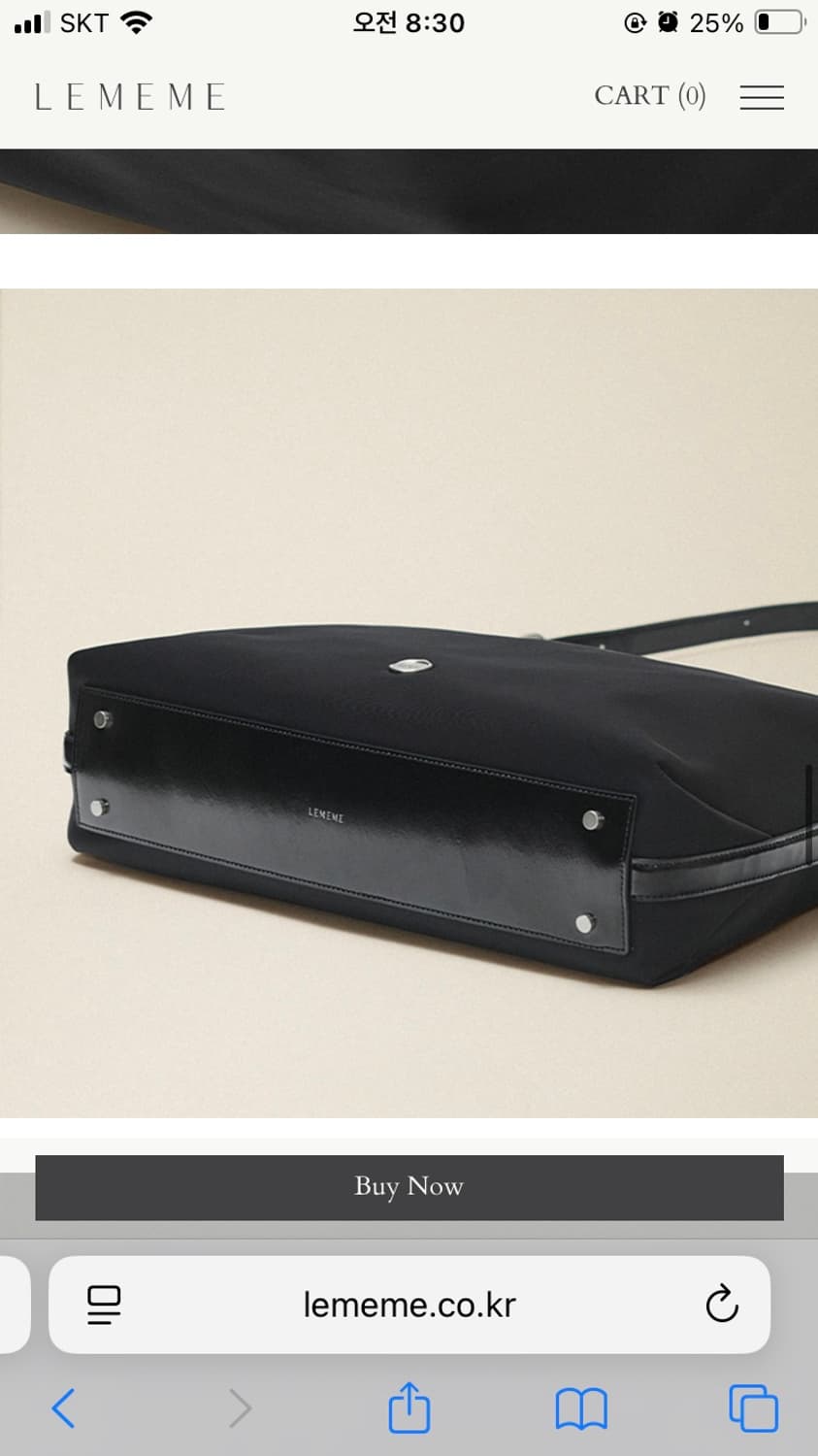 르메메 삭 아네스 나일론 블랙 상품이미지5