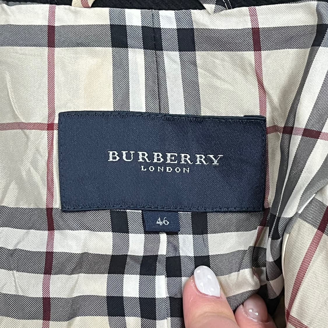 [정품/46] 버버리 블랙 자켓 b10 상품이미지5