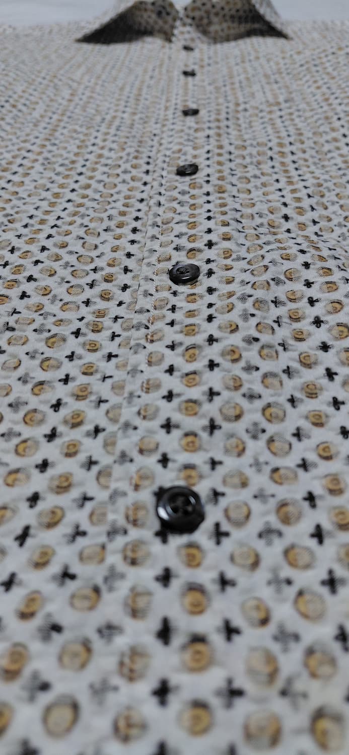 [M/95] 인터메조 x 이탈리아 TAIANA 원단 고급 패턴 셔츠 상품이미지10