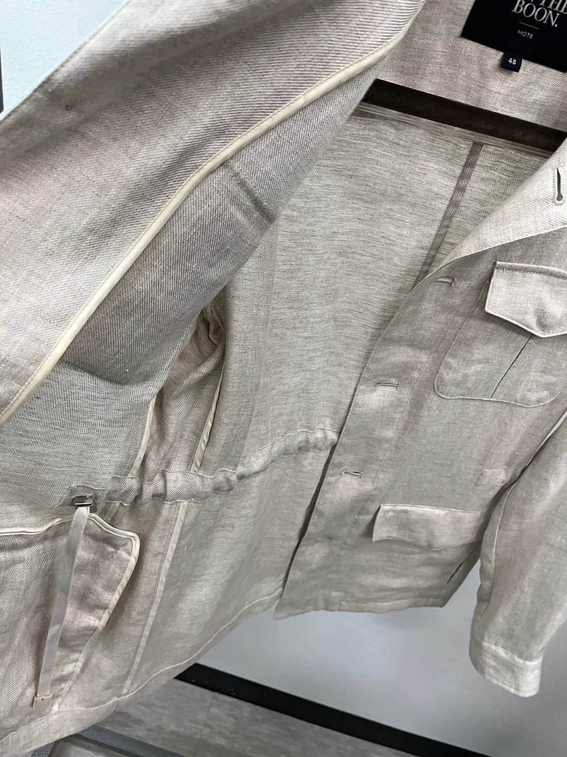 95-100) 맨온더분 린넨 사파리자켓  상품이미지6