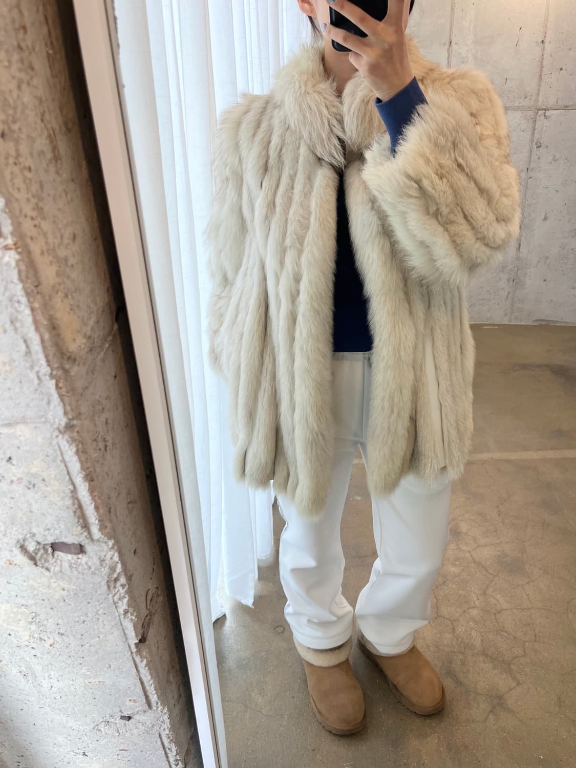 COURREGES 꾸레쥬 로고 팬츠 아이보리 S 상품이미지5