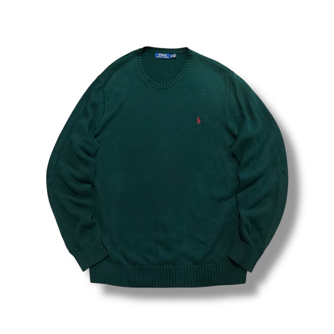 폴로 랄프로렌 레드 미니포니 딥그린 니트  상품이미지1