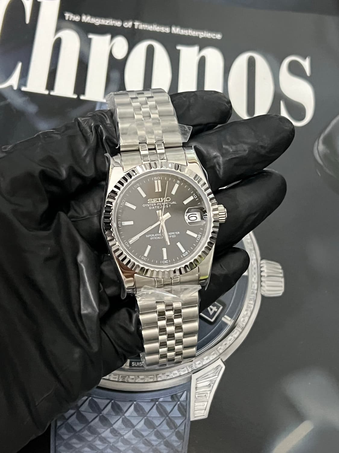 세이코 데이트저스트 검판 커스텀 상품이미지1