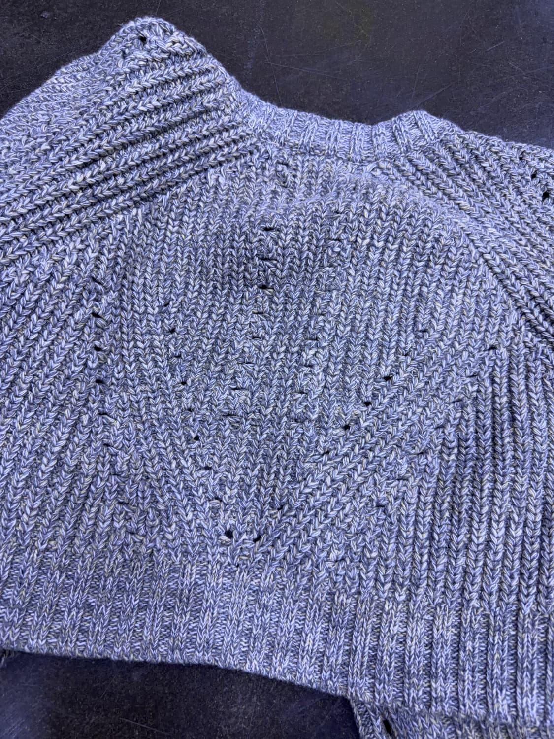 it 콜렉션 헤비울 우주선 자수 가디건 스웨터 S 상품이미지10