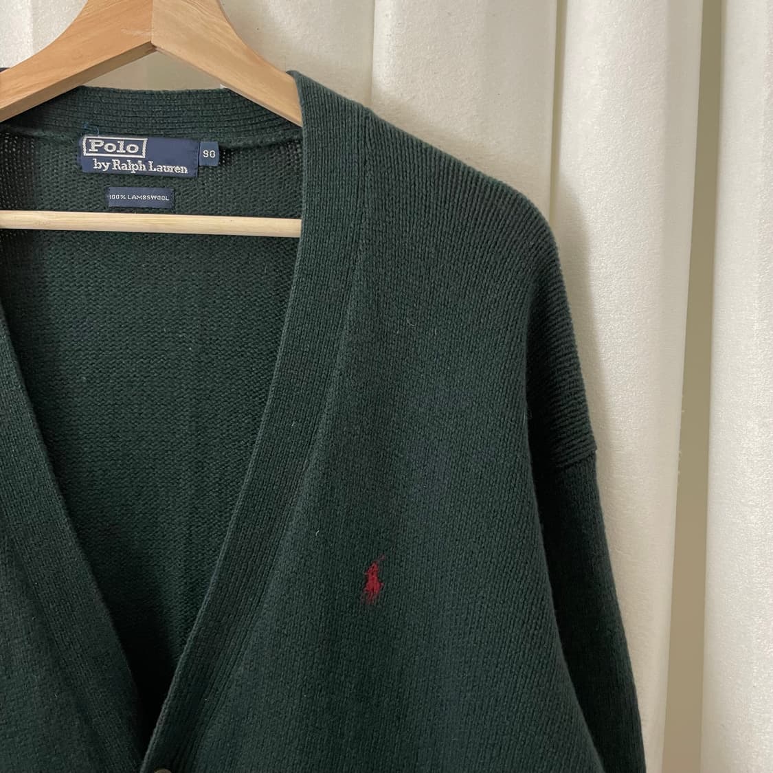 폴로 그린 브이넥 가디건 상품이미지4