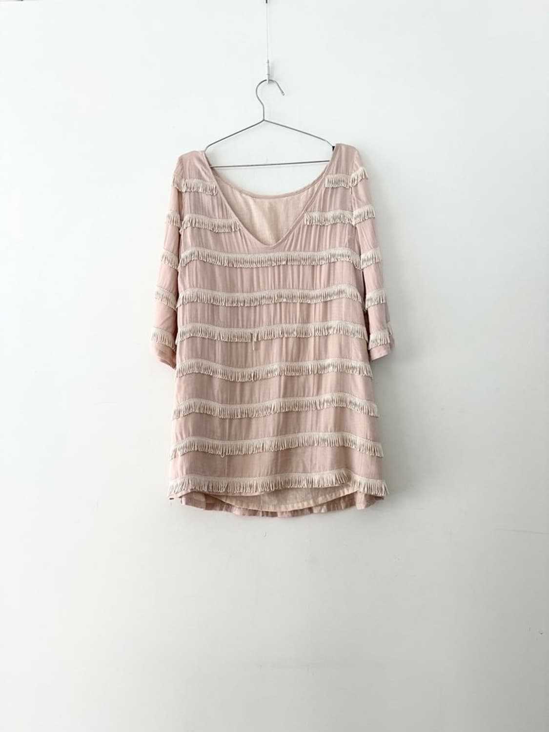 Tassel chic v-neck top & ops 상품이미지5