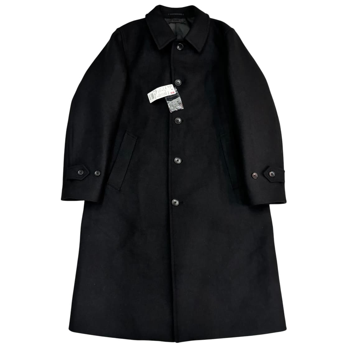 유니클로 블랙 울 싱글 코트 상품이미지1