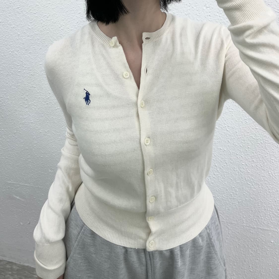 폴로 랄프로렌 블루포니 아이보리 가디건 XS 상품이미지6