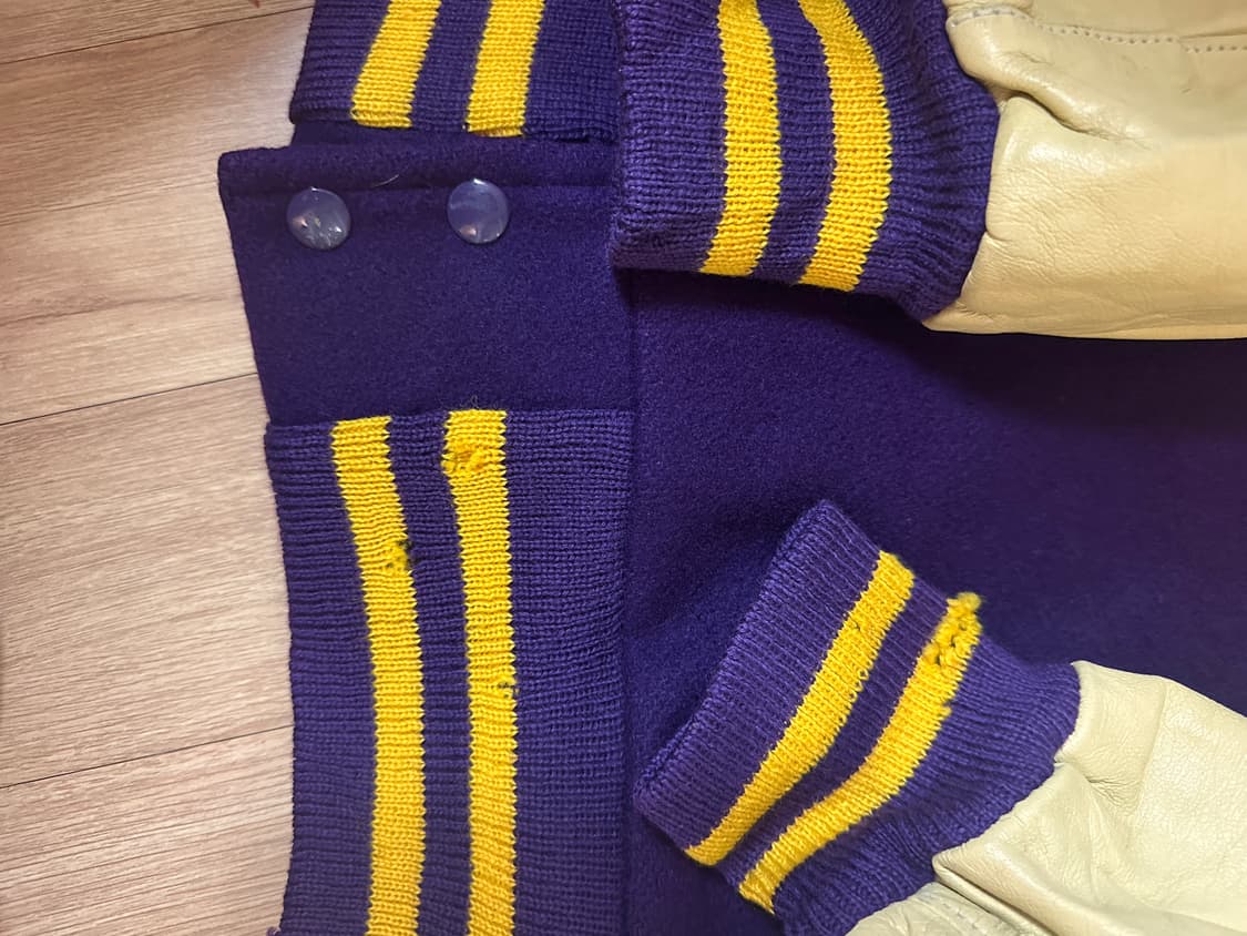 빈티지 바시티자켓(퍼플/42) 상품이미지3