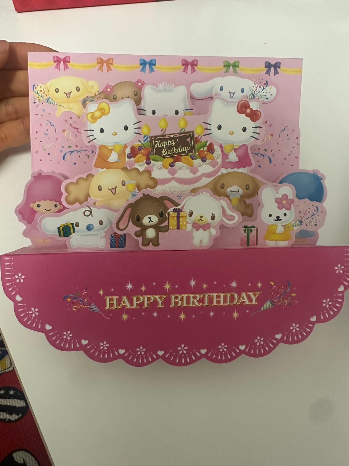 헬로키티 슈가바니즈 산리오 팝업카드 고전희귀편지지 상품이미지3