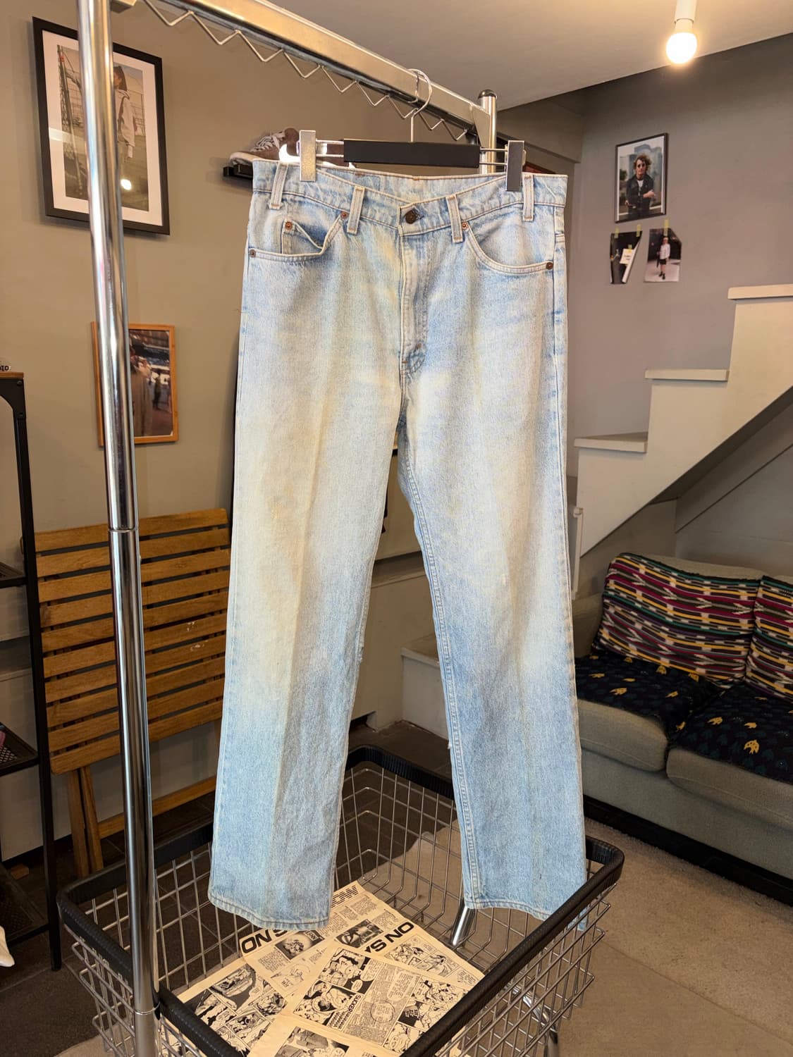 90’s Levi’s 517 USA washed denim pants 상품이미지5