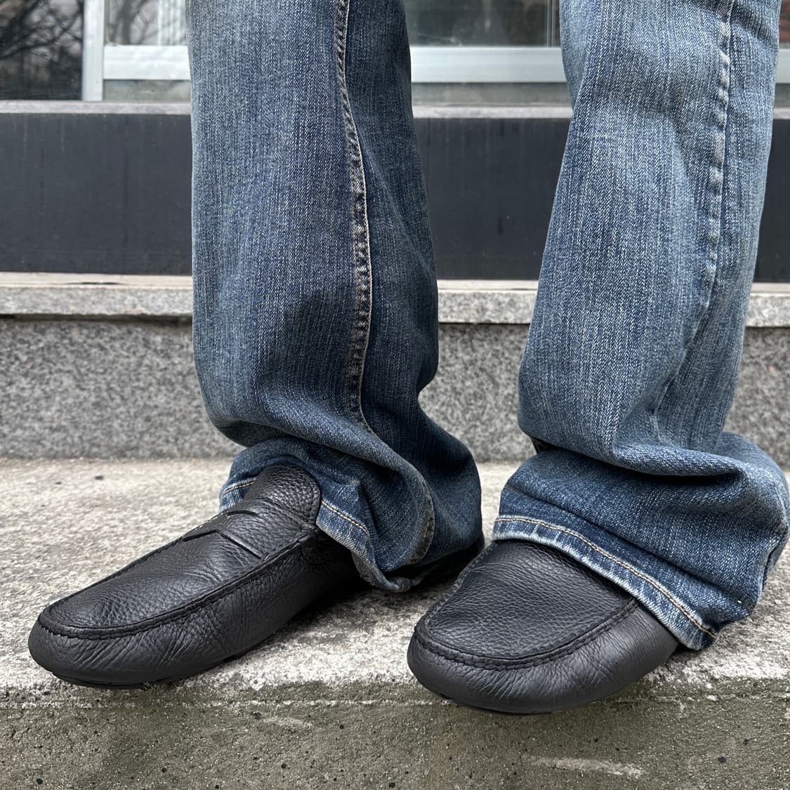 00s 프라다 가죽 드라이빙 로퍼 상품이미지7