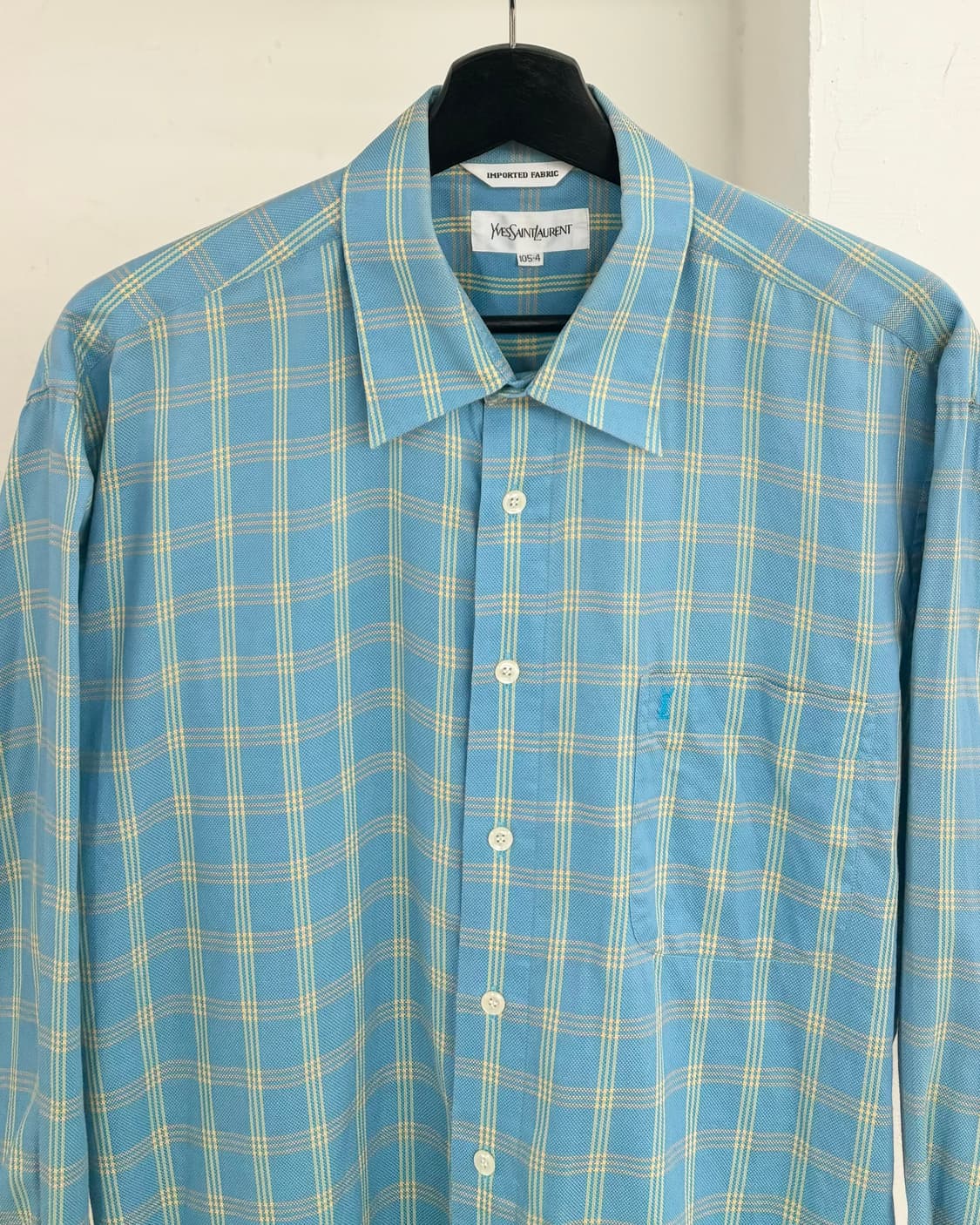 이브 생 로랑 빈티지 코튼 체크 셔츠 상품이미지2