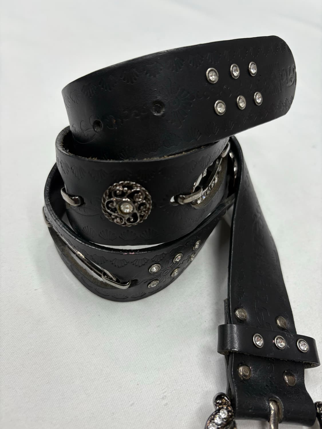 빈티지 락시크 스터드 웨스턴 버클 벨트 상품이미지2