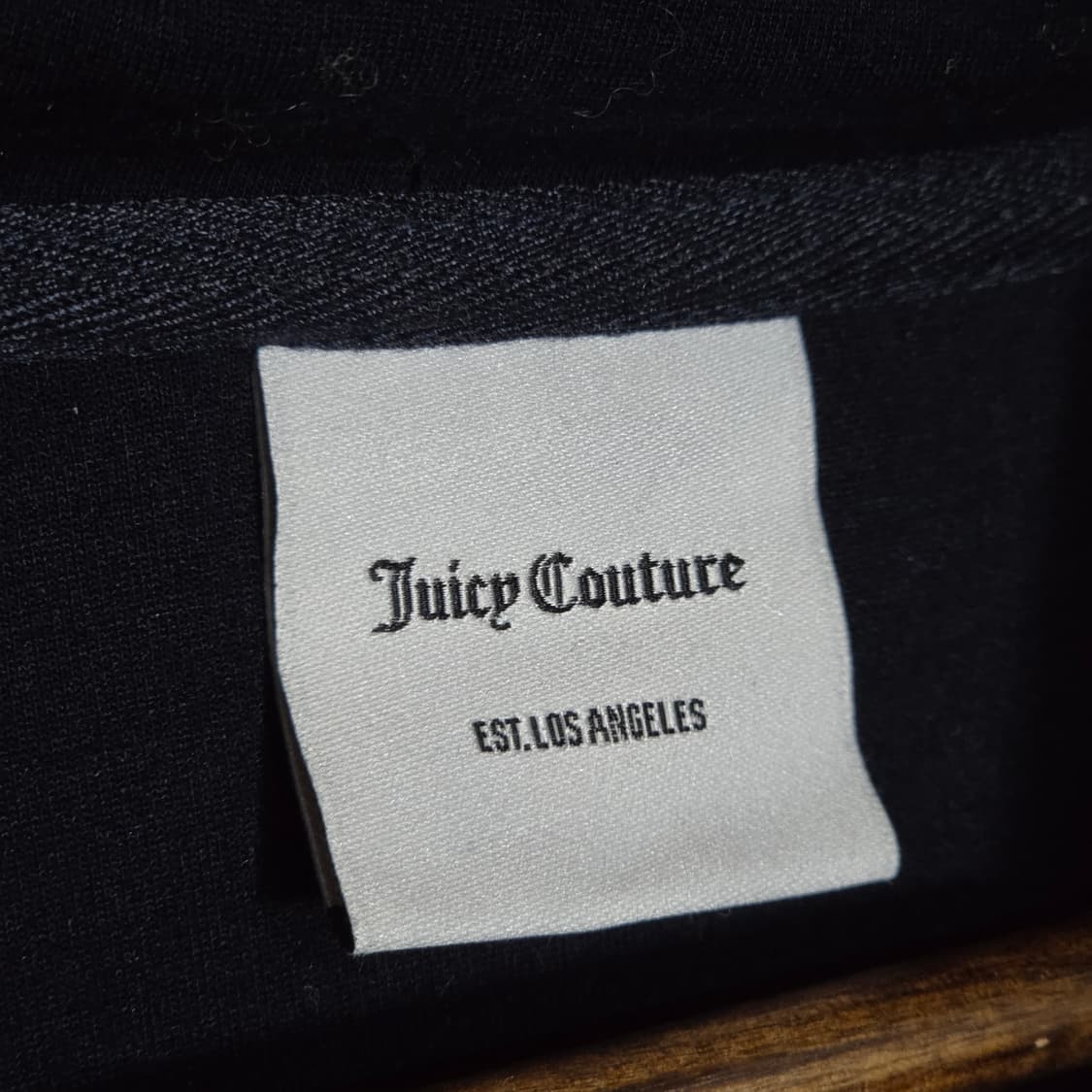 Y2K 쥬시꾸뛰르 네이비 오버핏 큐빅 후드집업 상품이미지9