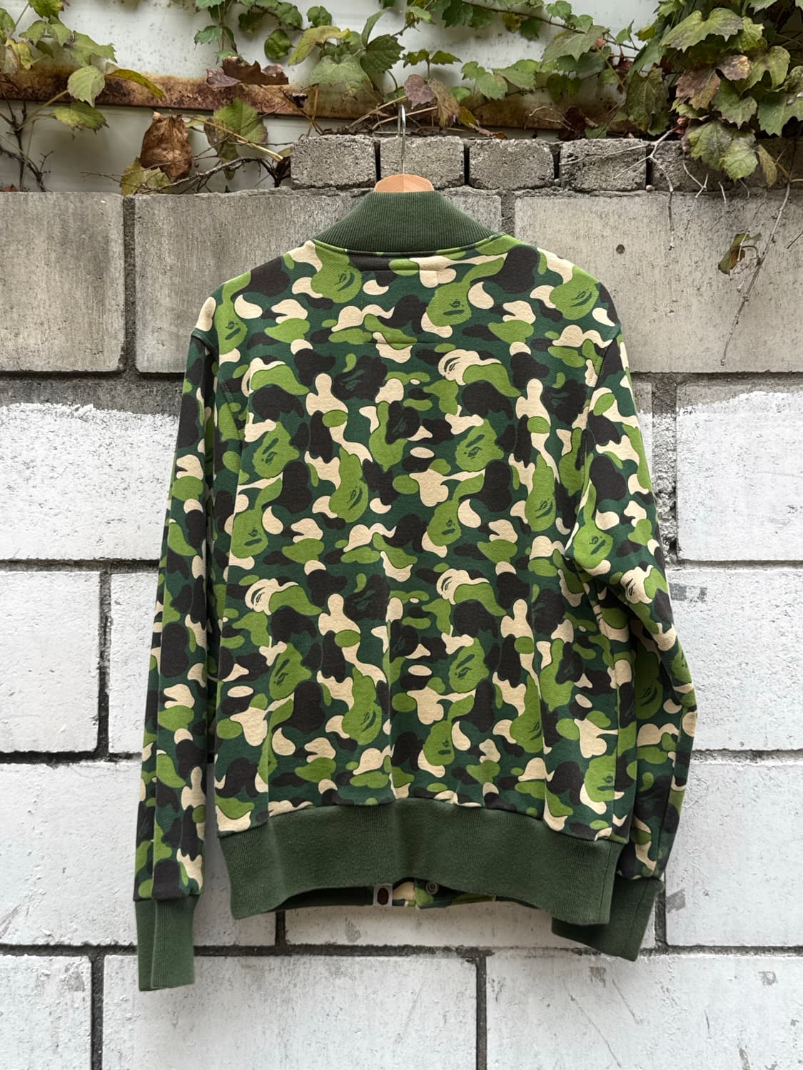 베이프 00s 아카이브 녹계 카모 og 스타디움 자켓 상품이미지6