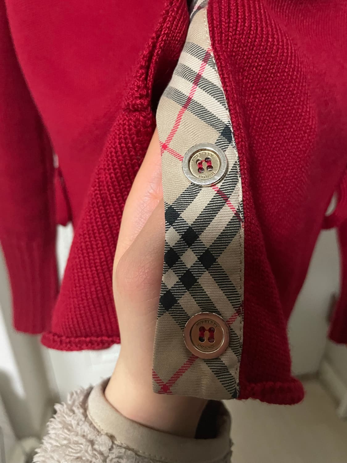 버버리 런던 노바체크 니트 가디건 상품이미지9