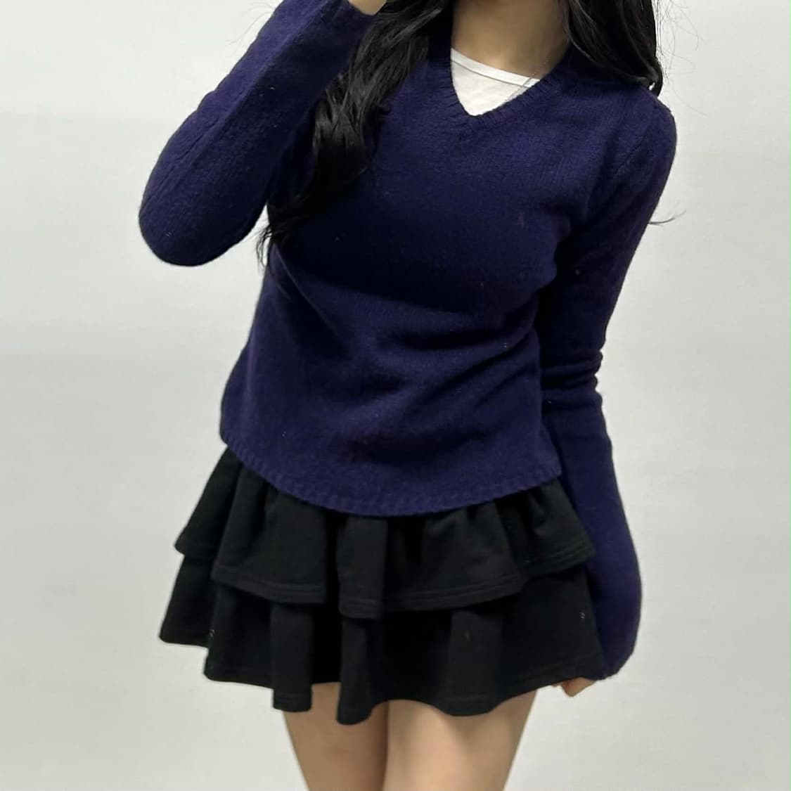 폴로 랄프로렌 스포츠 램스울 100% 걸즈 브이넥 니트 상품이미지1