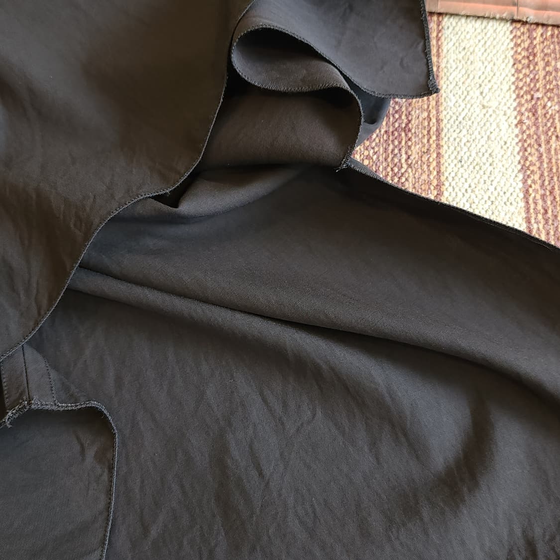 90s 랑방 빈티지 스커트 프렌치 사이드오픈 스커트 브라운 36 상품이미지9